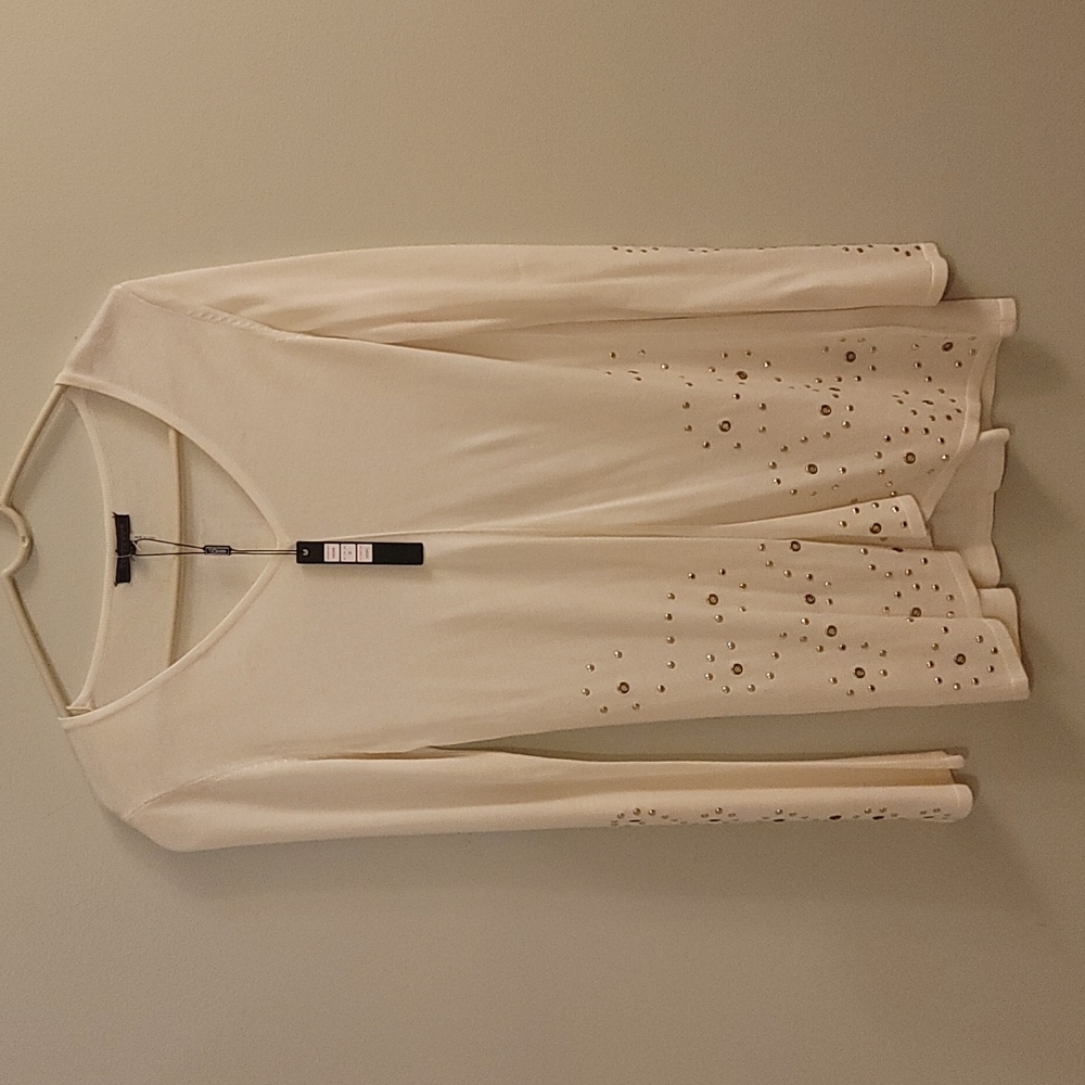 Fontana Cream Sweater With Silver Sparkle